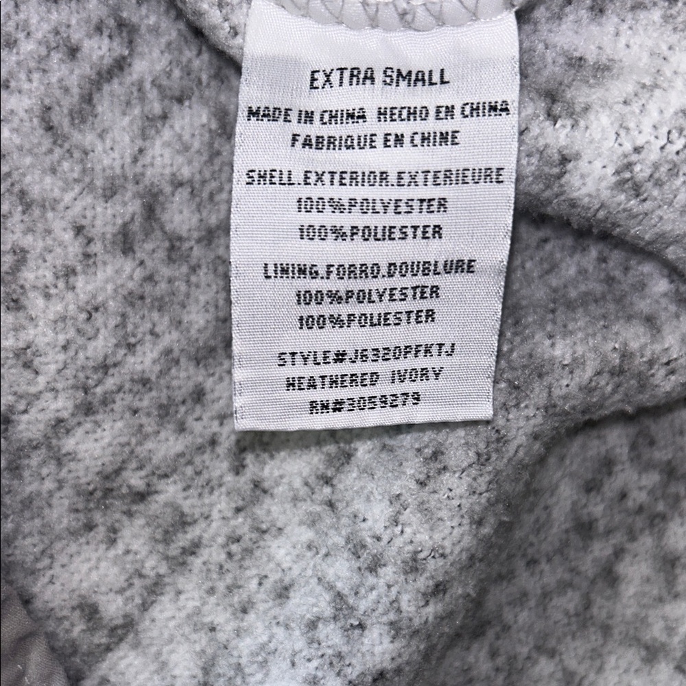 🌻Thread & Supply Light Gray Button-Up Pullover Hoodie Size XS - Picture 9 of 11